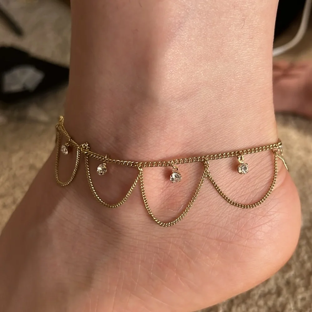 COPY - Anklet gold tone - Picture 1 of 4